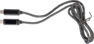 Nylonový nabíjecí kabel 65W, černá