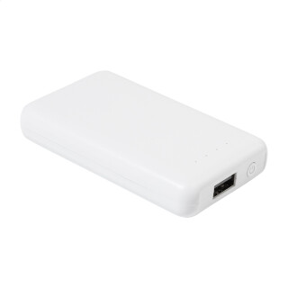 Power banka Rabs biela 4000 mAh z recyklovaného ABS