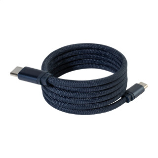 Magnetický 60W USB-C kábel, tmavomodrý