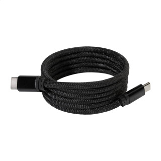 Magnetický 60W USB-C kábel, čierny