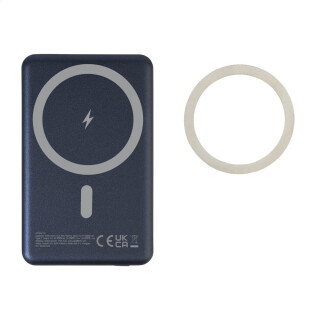 Powerbanka 5000 mAh s bezdrôtovým nabíjaním, tmavomodrá