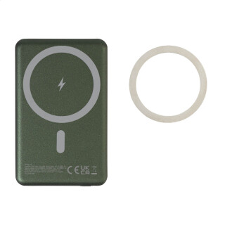 Magnetická powerbanka 5000 mAh tmavozelená