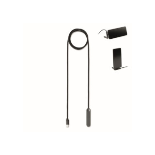 60W USB-C kábel so stojanom, čierny