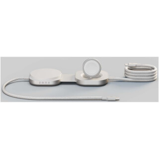 Zens Pro 3 140W nabíjací kábel 3 v 1 s USB-C, biela