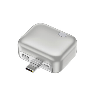 Adaptér s automatickým odpojením ChargeGuard Rcs USB-C, strieborný