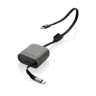 Spira Rcs – 100W kábel na rýchle nabíjanie, sivý