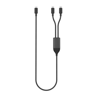 Nabíjací kábel Terra 100W Dual USB-C z Rcs, čierna