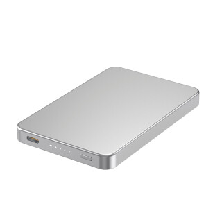 Bezdrôtová magnetická powerbanka Urban Vitamin Marin 5000mAh, strieborná