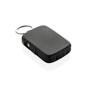 Powerbanka Nexo 2000 mAh s integrovanými káblami, čierna