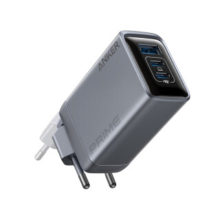Nabíjačka Anker Prime (100 W, 3 porty, GaN), sivá