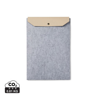 Obal na 14" notebook, recyklovaná plsť, šedý