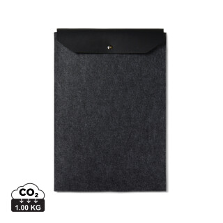 Obal na 17" notebook, recyklovaná plsť, černý