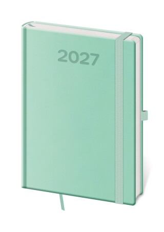 Diář denní A5 Print Pop - světle zelená 2027