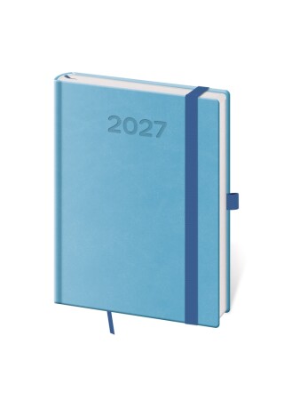 Diář denní B6 Print Pop - světle modrá 2027