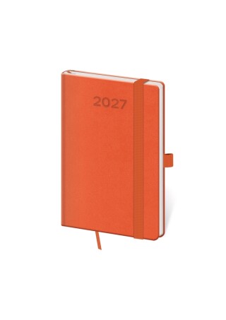 Diář týdenní kapesní Print Pop - oranžová 2027