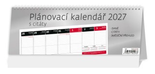 Plánovací kalendář s citáty 2027