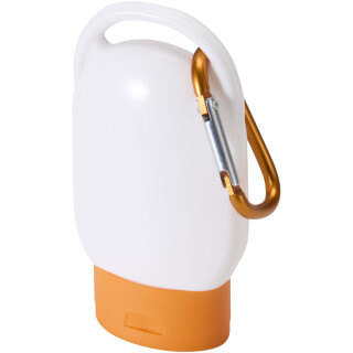 Oranžový Rosie opaľovací krém s SPF 30 a karabínou
