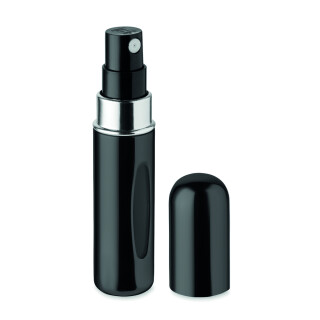 Plniteľná fľaštička na parfum 5ml, sprej, čierna