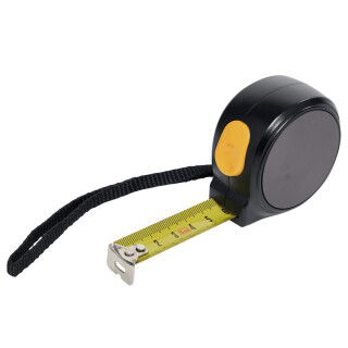 Čierny meter s magnetom a automatickým návratom
