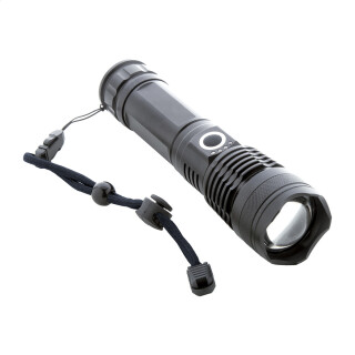Dobíjacia LED baterka, čierna