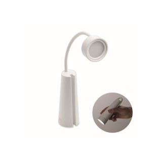 Praktická 2v1 stolná lampa a svietidlo s magnetickou základňou, biela