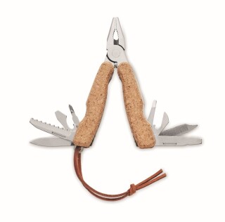 Multitool s 9 funkcemi, povrch rukojeti je z korku