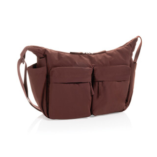 Polstrovaná crossbody taška Kento Urban Rcs z recyklovanej látky, vínová