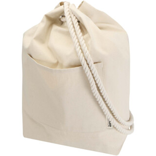 Florida 270 g/m2 – recyklovaná taška typu duffel Grs, 15 l, krémová