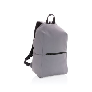 Batoh na 15,6" notebook z hladkého PU, šedá