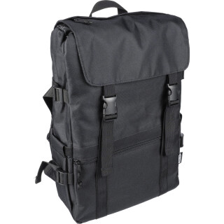 Štýlový batoh na notebook 15" z recyklovaného materiálu, čierny