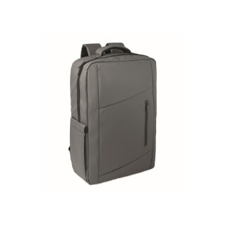 Šedý Rpet batoh na 15" notebook s PU záterom