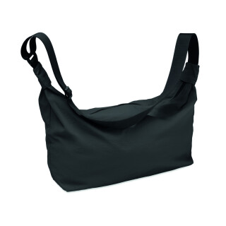 Čierna nylonová crossbody taška cez rameno