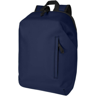 Resi Plus rolovací batoh na notebook 15” z recyklovaného materiálu, 18 l, námornícka modrá
