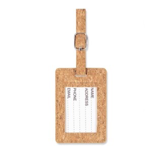 Jmenovka na zavazadlo z korku