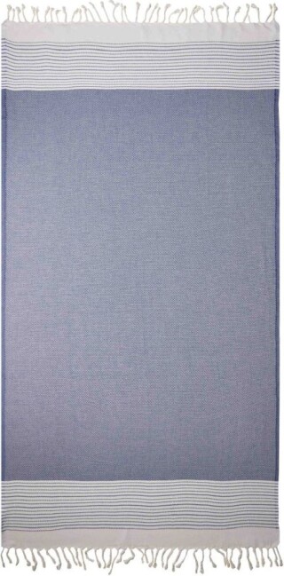 Hamam exclusive plážová osuška 90x170 cm, 365 g, námořní modrá/bílá