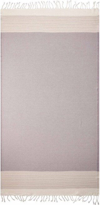 Hamam exclusive plážová osuška 90x170 cm, 365 g, hnědá/bílá
