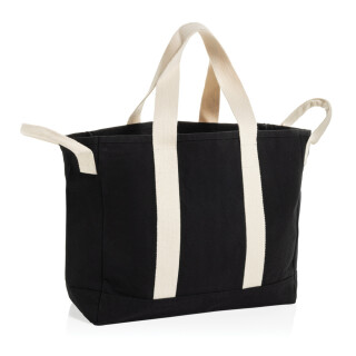 Plážová taška Beau Aware™ z recyklovaného plátna 400 gsm, čierna