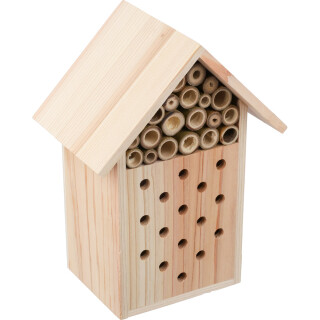Včelí domček z recyklovaného dreva, hnedý