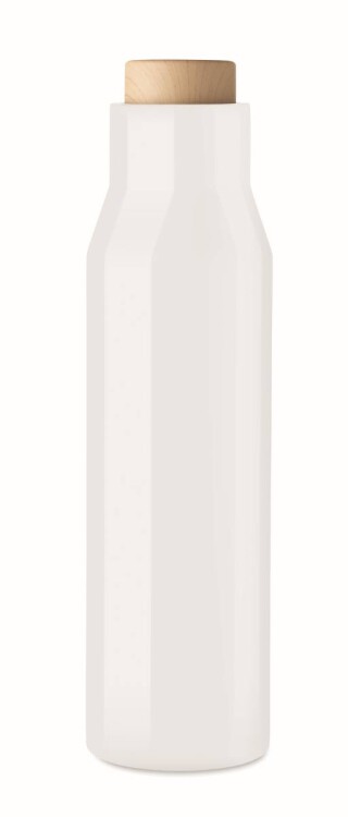 Dvoustěnná láhev z nerezové oceli, objem 500 ml, bílá