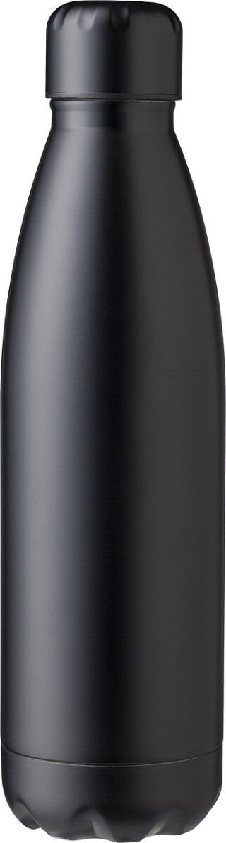 ELVAN Dvoustěnná termoska z nerezové oceli, 500 ml, černá