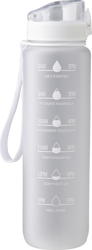 ZERIN Láhev na pití z recyklovaného plastu, 1000 ml, transparentní