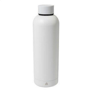 Biela termoska z recyklovanej nerezovej ocele, 500 ml