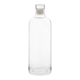 Transparentná sklenená fľaša s objemom 1000 ml