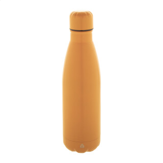 Oranžová recyklovaná fľaša z nerezovej ocele, 790 ml