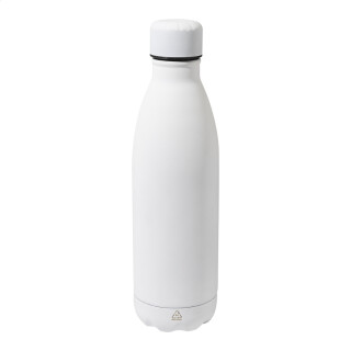 Biela fľaša z recyklovanej nehrdzavejúcej ocele, 790 ml
