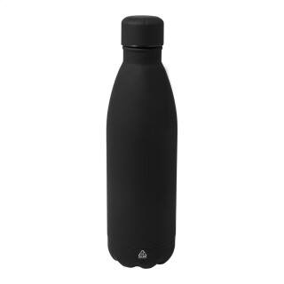 Čierna fľaša z recyklovanej nerezovej ocele, 790 ml