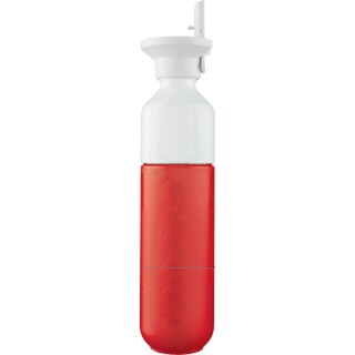 Doplniteľná fľaša Dopper 450 ml s viečkom a slamkou, červená