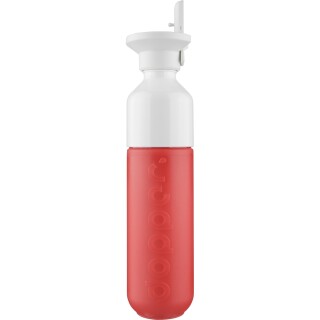 Fľaša Dopper Original 450 ml s viečkom a slamkou, fluorescenčná koralová
