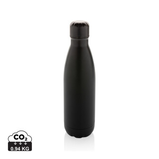 Láhev na pití, 500ml, recyklovaná nerezová ocel, černá