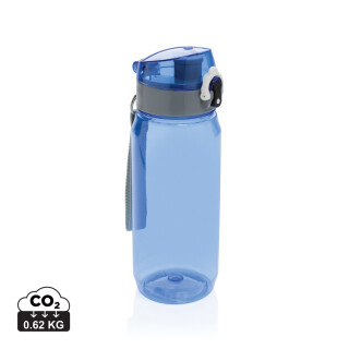 Láhev na vodu, 600ml, RPET, transparentní modrá